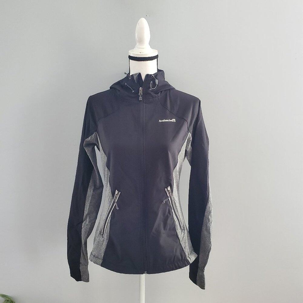 Avalanche Hooded Weather Shield Running Jacket Black M